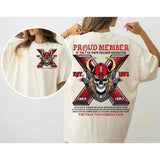 Custom Est.1973 Generation X 2 Side Shirt, Skull GenX 1965-1980 Hoodies, Vintage FAFO GenX Shirt Classic Cotton Fashion Style001