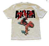 Akira Anime Graphic White Shirt Unisex Men Women Menswear Top Underwear Man Tropical Human T-Shirt Crewneck Round Neck Shortsleeve Operator Casual