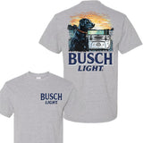 Busch Light Fishing Unisex Cotton 2 sides T-shirt, Available sizes S to 3XL, Gift for International Beer Day Menswear Top