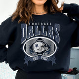 Dallas Football Sweatshirt, Vintage Dallas Football Sweatshirt for Sports Fans Unisex, Gift For Fan
