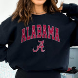 Alabama Vintage Football NCAA Trendy Sweatshirt, University of Alabama Unisex Football NCAA Shirt, Gift For Men, Gift For Girls, Crewneck, Cotton, Swe