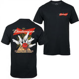 Budweiser Bowling Ghost Strike Beer Unisex T-shirt For Men - For Women, Budweiser Beer Shirt, Halloween Cute Ghost, Beer LoverClassic Cotton Shirt Style001