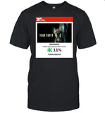 Adam Ellis Wearing Dear David Horror Mystery & Thriller Tomatometer Shirt