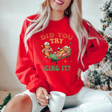 Did You Try Icing It Shirt, School Nurse Christmas Sweater, Funny Cookies Xmas, Emergency Christmas Shirt, PICU ICU Nurse Christmas Tee, Full Size, Fu
