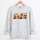 Coffee Pumpkin Halloween Crewneck Sweatshirt Hoodie Tshirt, Halloween 2024 Gifts