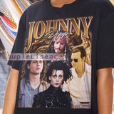 Bootleg JOHNNY DEPP Vintage Shirt  Johnny Depp Homage Retro  Johnny Depp Tees  Johnny Depp 90S Shirts  Johnny Depp Merch Gift, Unisex Cotton Graphic T