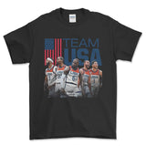 2024 Paris USA Team Basketball T-Shirt, graphic sports tees for men Style001