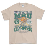 2000 Michigan State Spartans T-Shirt, graphic vintage sports tees for men