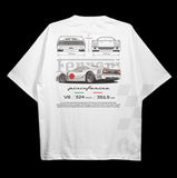Drive in Style Car-Themed T-Shirts, F40 T-Shirt, F40 Technical Specs T-Shirt, Ride the Style, Racing Shirt, Sport Car Shirt Menswear Top