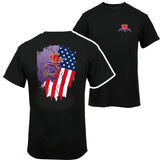 Crown Royal Usa Flag T-shirt - 2 Side  - For Him And Her - Multiple Fashion Choices - Multiple Sizes Available - Everyday Basics