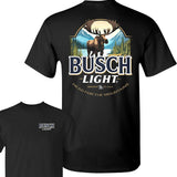 Busch Light Moose Head for the Mountains T-Shirt, Hunting T-Shirt, Full Color T-Shirt, For Men, For Women