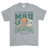 2000 Michigan State Spartans T-Shirt, graphic vintage sports tees for men Style001