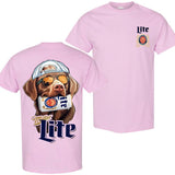 Chocolate Labrador Hunting Dog 2 Siders Hoodies, Miler Lite T-shirt, Perfect For Beer Lovers, Unisex for Men and For Women Classic Cotton Style001