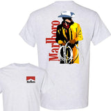 2 Sides Vintage 80s Marlboro Cowboy Shirt, Marlboro Shirt
