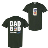 Dad BOD Powered by Miller Lite T-Shirt Top Cotton, Trendy T-Shirt For Men For Women