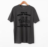 Born To Dilly Dally T-shirt, Retro Comfort Colors T-Shirt Menswear Top