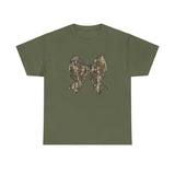 Camo Bow Shirt, Camo Coquete Bow Shirt, Old School Camo Shirt football bow Casual Collar Comfort Cotton Comfort Cotton