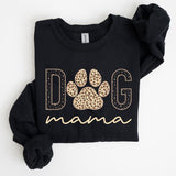 Dog Mama, Leopard Print Sweatshirt, Mother's Day Gift Casual Comfort Womenswear ComfortableÂ Graphic
