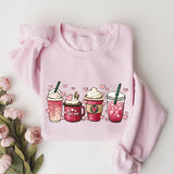 Cute Coffee Valentines Crewneck Sweatshirt, Hoodie, T-shirt