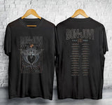 Bon Jovi Keep the Faith USA Tour 1993 Mens T Shirt Rock Band Album Concert Merch, Gift For Fan, Trendy Tee, Graphic Single Rap Hop Hip, 2024 Tour Fans