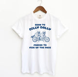 Born To Dilly Dally T-shirt, Retro Comfort Colors T-Shirt Menswear Top