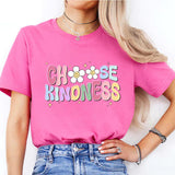 Choose Kindness Teacher Shirt, Comfort Colors Groovy Teacher Shirt, Back To School Shirt for Teacher, Be Kind Shirt, Mental Health Matter Casual Comfy