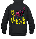 Afireinside All Hallow's Cat Black T Shirt