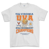 2019 NCAA Tournament Virginia T-Shirt, graphic vintage sports tees for men Style001