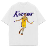 Dalton Knecht Graphic Tee Westside Knecht 4 Basketball Los Angeles T-Shirt Style001