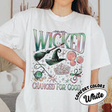 Comfort Colors Wicked Change For Good Shirt, Defy Gravity Broomstick Magic Wand, Wizard Movie Fan Shirt, Wicked Musical Fan Gift unisex cotton Shirt