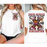 Custom Gen X Skull Halloween  New Version 2 Shirt, Gen X Raised On Hose Water And Neglect T-Shirt, Vintage Inspired Shirt, Funny Saying Shirt, Sarcasm Quotes Shirt, Humorous Shirt