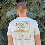BUSCH LIGHT, BUSCH LIGHT FISHING WALLEYE T-SHIRT, For Men, For Women, Casual Graphic Round Neck T-shirt for Summer, Fashion Men's Top for Daily Wear Style001