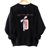 Diet Coke Sweatshirt, Diet Coke humor Sweatshirt, Til Death Humor, Diet Coke Crewneck Sweatshirt, Trendy Shirt