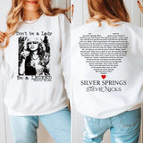 Don't Be A Lady Be A Legend 2 Sides Shirt, Stevie Nicks Shirt
