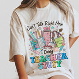 CanÃ¢â‚¬â„¢t Talk Right Now Doing Teacher Stuff T-shirt, Teacher Shirt, Funny Teacher Tee, Retro Teacher Shirts, Teacher Appreciation Gifts, Back To School S