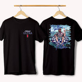 Chillin like a Felon Summer 2024 shirt, Michalob Ultra Unisex shirt,Funny Daddy Meme Michelob Ultra Beer 2024 Shirt - Classic Cotton Short Sleeve Top for Men - Man Menswear Underwear Tshirt