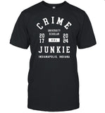 Crime University Scholar Junkie Indianapolis T-Shirt