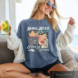 Born To Read Bookish Shirt, Funny Reader Book Addict Tee, Aesthetic Womens Tshirt, All-Season, Perfect for Outdoor & Daily Fashion