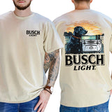 Busch Light Dog Men Limited T-shirt 2 Sides, Gift For Men, Love, Athletic, Casual Classic Cotton, Menswear Style001
