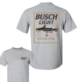 Busch Light Beer , BUSCH LIGHT FISHING CATFISH T-SHIRT,  Casual Graphic Round Neck T-shirt for Summer, Fashion Top for Daily Wear