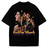 Caitlin Clark Fever T-Shirt Indiana Basketball Fan Art Graphic Tee Crewneck Cotton Style001