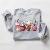 Coffee Sweatshirt for Women, Coffee Sweater, Loose Fit - Fabric