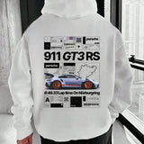 Classic Porsche 911 GT3 RS Hoodie, Unisex, Menswear, Street Racing Shirt, Car Hoodie, Boyfriend Gift Gildan Hoodie