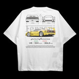 Drive in Style Car-Themed T-Shirts, F40 T-Shirt, F40 Technical Specs T-Shirt, Ride the Style, Racing Shirt, Sport Car Shirt Menswear Top