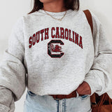 17. South Carolina Gamecocks NCAA Vintage Sweatshirt, University of South Carolina Fan Gear, Classic Casual Apparel