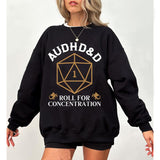 AUDHD&D Shirt, AUDHD Sweatshirt, Autism Awareness , DnD D20 Shirt, ADHD, Inclusion Shirt, Actually Autistic, Neurotypical Gift, Minds of All Kinds, Sweatshirt For DnD Fans