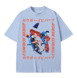 Cowboy Bebop Adult New T-shirt - Character Collage In Kanji Box tshirt Cotton Decoration