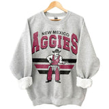 28. New Mexico State Aggies Vintage NCAA Sweatshirt, University Team Shirts, Classic Apparel Gift for Football Fans