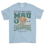2000 Michigan State Spartans T-Shirt, graphic vintage sports tees for men Style001