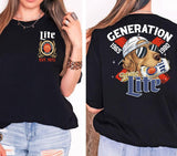 Customize Proud Gen X dog and beer Shirt Raised On Hose Water And Neglect T-Shirt, Vintage Inspired Shirt, Funny Saying Shirt, Sarcasm Quotes Shirt, H